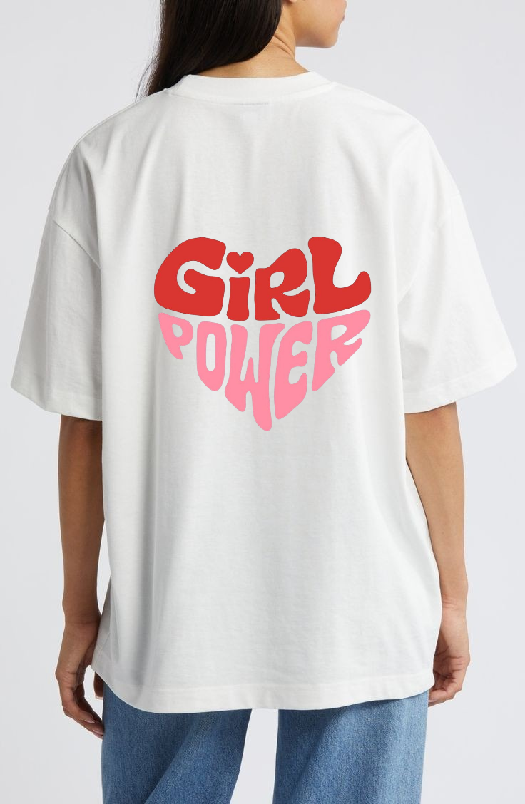 "Girl Power" Oversized Graphic T-Shirt