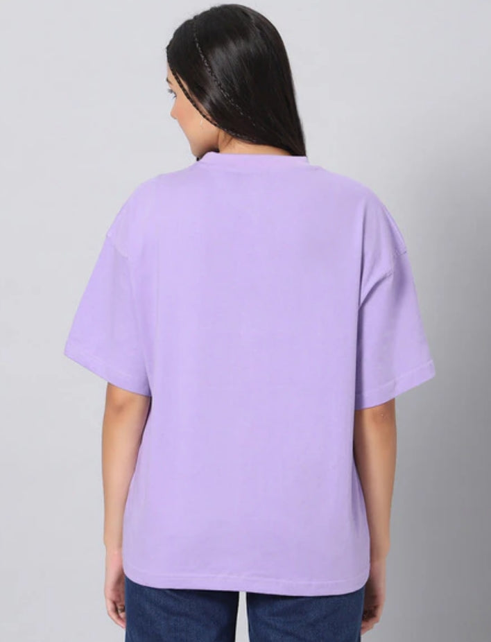 "Dream Chaser" Lavender Oversized T-Shirt